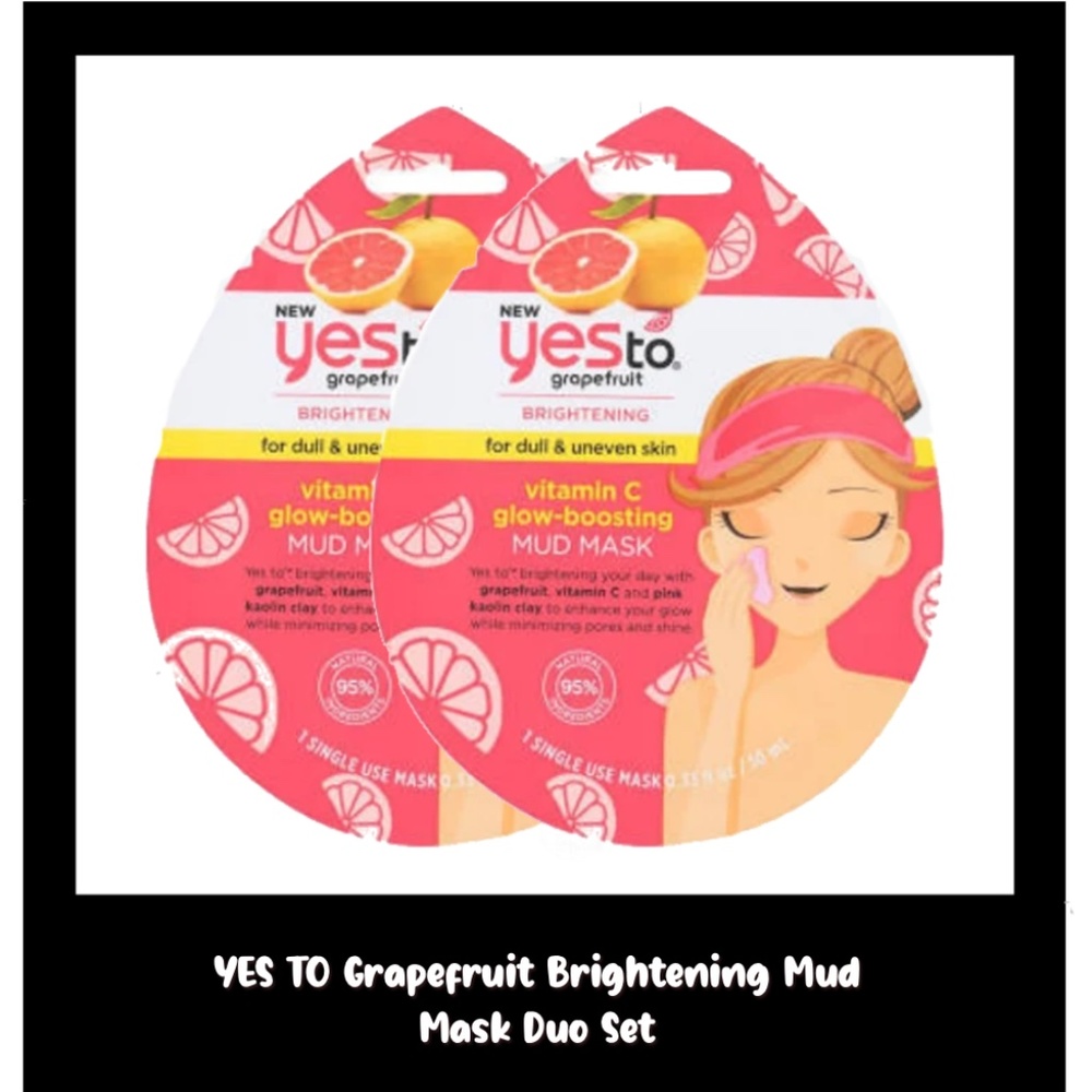 YES TO Grapefruit Brightening Mud Mask Duo Set